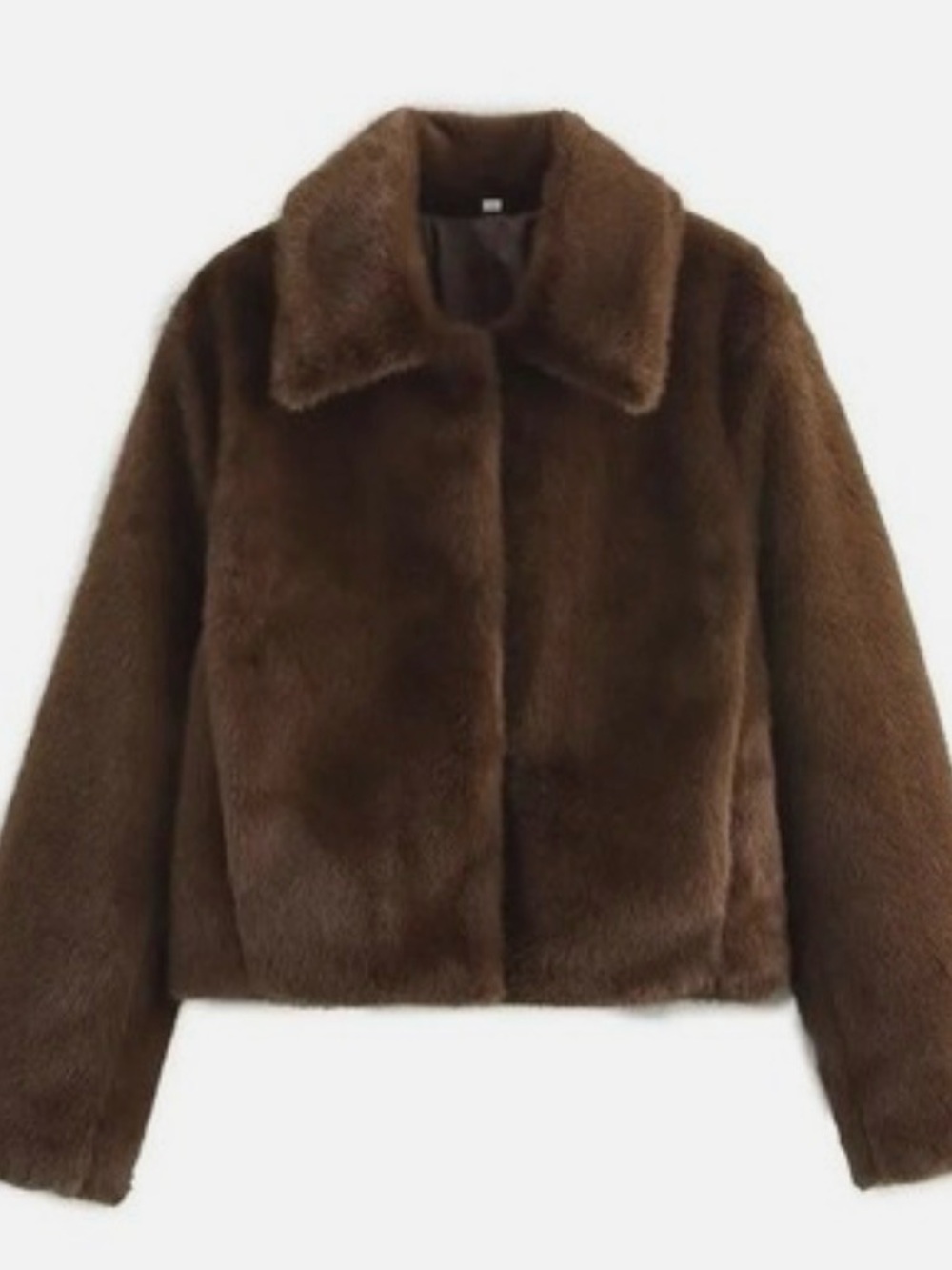 Philosophy Faux Fur Brown Jacket M NWOT